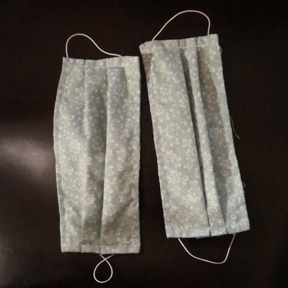 Fabric Double Layered Pleated Cloth Mask